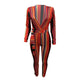 Colorful Sexy Strippes Deep-V Jumpsuit #Jumpsuit #Stripe #V-Neck SA-BLL55434-2 Women's Clothes and Jumpsuits & Rompers by Sexy Affordable Clothing