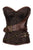 Steampunk Renaissance Leather Buckle Chain Lace Brocade Corset #Brown #Al Items #Corset SA-BLL42680 Sexy Lingerie and Corsets and Garters by Sexy Affordable Clothing