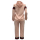 Leisure Hooded Collar Patchwork Pink Cotton Two-piece Pants Set #Tracksuit #Two Piece #Hooded SA-BLL28017-1 Sexy Clubwear and Pant Sets by Sexy Affordable Clothing