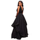 Malissa Black Ruffled Skirt Maxi Dress #Maxi Dress #Black #Evening Dress SA-BLL5047-2 Fashion Dresses and Evening Dress by Sexy Affordable Clothing