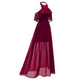 Lace And Chiffon Long Swing Dress #Lace #Swing #Chiffon SA-BLL51474-3 Fashion Dresses and Evening Dress by Sexy Affordable Clothing