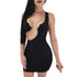 Ashley Cramp Vest Sexy Dress #Black #Vest