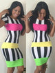 Stripe Bodycon Dress  SA-BLL2709 Fashion Dresses and Bodycon Dresses by Sexy Affordable Clothing