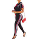 Sports Black Hoodies Blouse and Pants #Two Piece #Sports #Hoodies SA-BLL282711 Sexy Clubwear and Pant Sets by Sexy Affordable Clothing