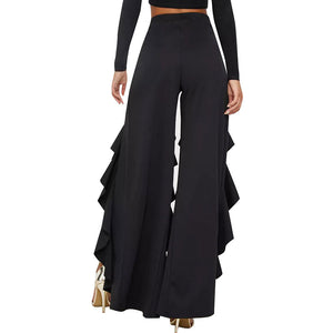 High Cut Sexy Ruffles Dance Pants #Black #Ruffle SA-BLL726-3 Women's Clothes and Pants and Shorts by Sexy Affordable Clothing