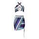 Striped Hollowed-out Multicolor Two-piece Skirt Set #Halter #Two Piece #Striped SA-BLL2440 Sexy Clubwear and Skirt Sets by Sexy Affordable Clothing