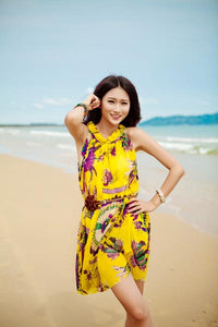 Bohemian chiffon beach dress  SA-BLL3810 Sexy Swimwear and Cover-Ups & Beach Dresses by Sexy Affordable Clothing
