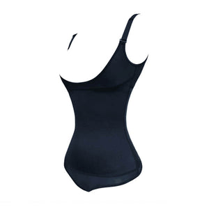 Plus Size Latex Thong Body Shaper with Full Back #Black SA-BLL42715 Sexy Lingerie and Corsets and Garters by Sexy Affordable Clothing