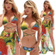 Halter Printed High Waist Three-Piece Swimsuit #Print SA-BLL32626 Sexy Swimwear and Bikini Swimwear by Sexy Affordable Clothing