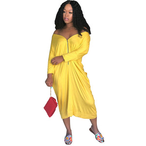 The Yellow Zipper Dress #Yellow #Zipper SA-BLL51309-2 Fashion Dresses and Maxi Dresses by Sexy Affordable Clothing