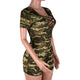 Camo Printed V-neck Short Playsuits #V-Neck #Printed #Camo SA-BLL55588 Women's Clothes and Jumpsuits & Rompers by Sexy Affordable Clothing