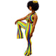 Dew Shoulder Striped Multi Two-piece Pants Set #Sleeveless #Two Piece #Striped SA-BLL282733-2 Sexy Clubwear and Pant Sets by Sexy Affordable Clothing