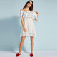 Off The Shoulder Embroidered Lace Beach Dress #Lace #Off Shoulder #Embroidered SA-BLL38537 Sexy Swimwear and Cover-Ups & Beach Dresses by Sexy Affordable Clothing