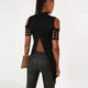 Hollow Out Back Split Slim Casual Tops #Black #Top SA-BLL578-2 Women's Clothes and Blouses & Tops by Sexy Affordable Clothing