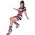 Casual Round Neck Striped Printed Two-piece Skirt Set #Short Sleeve #Two Piece #Round Neck SA-BLL2169 Sexy Clubwear and Skirt Sets by Sexy Affordable Clothing