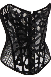 Back Lace-Up Fishnet Corset  SA-BLL42712-1 Sexy Lingerie and Corsets and Garters by Sexy Affordable Clothing