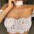 White Off The shoulder Lace Bralette #White # SA-BLL3046 Out Of Stock by Sexy Affordable Clothing