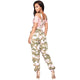 Sammie Suspender Joggers Pink/White #Camo Print #Jogger SA-BLL55489-2 Women's Clothes and Jumpsuits & Rompers by Sexy Affordable Clothing