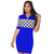 Zip Me Up Plaid Mixed Color Bodycon Dress #Short Sleeve #Zipper SA-BLL282439-3 Fashion Dresses and Mini Dresses by Sexy Affordable Clothing
