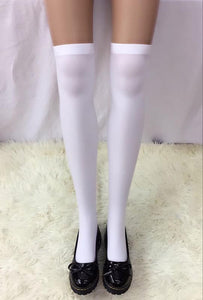 Women's Nylon White Tights Stocking #White #Stocking SA-BLL9062-2 Leg Wear and Stockings and Pantyhose and Stockings by Sexy Affordable Clothing