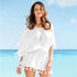 Polyester Lace Loose Beach Tunic #Lace #Tunic