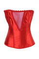 Daring Sheer V Corset Red  SA-BLL4057-3 Plus Size Clothing and Plus Size Lingerie by Sexy Affordable Clothing