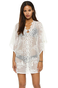 Angel White Crochet Lace Knit Honeycomb Beachwear  SA-BLL38299 Sexy Swimwear and Cover-Ups & Beach Dresses by Sexy Affordable Clothing