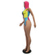 Patchwork Hollow-out Multicolor One-piece Swimwear #Hooded #Patchwork #Hollow-Out SA-BLL3263 Sexy Swimwear and One-Piece Swimwear by Sexy Affordable Clothing