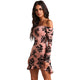 Printed Sexy Fishtail Off Shoulder Dress With Long Sleeve #Printed SA-BLL27935 Fashion Dresses and Mini Dresses by Sexy Affordable Clothing