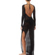 Backless Crochet Long Dress Black Knit #Knit #Backless SA-BLL51428-2 Sexy Swimwear and Cover-Ups & Beach Dresses by Sexy Affordable Clothing