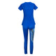 Leanne Dashiki Set - Blue #Blue #Pant Sets SA-BLL2057-2 Sexy Clubwear and Pant Sets by Sexy Affordable Clothing