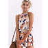 Summer Sexy Sleeveless Printed Chiffon Two-Piece #Printed