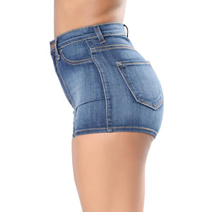 High Waist Short Jeans #High Waist #Denim #Short SA-BLL683-2 Women's Clothes and Jeans by Sexy Affordable Clothing