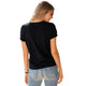 Cut-Out Short Sleeve Plain T-Shirt #Short Sleeve #Cut-Out SA-BLL529-3 Women's Clothes and Blouses & Tops by Sexy Affordable Clothing