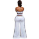 Straps Bra And Split Long Pants #White #Two Pieces #Straps #Split SA-BLL282594-1 Sexy Clubwear and Pant Sets by Sexy Affordable Clothing