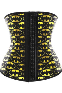 Batman Printed Latex Waist Trainer  SA-BLL42643 Sexy Lingerie and Corsets and Garters by Sexy Affordable Clothing