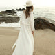 Wrinkled Beach White Holiday Cover-up Cardigan Dress With Belt #Cardigan #Cover-Up SA-BLL38619 Sexy Swimwear and Cover-Ups & Beach Dresses by Sexy Affordable Clothing