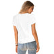 Cut-Out Short Sleeve Plain T-Shirt #Short Sleeve #Cut-Out SA-BLL529-1 Women's Clothes and Blouses & Tops by Sexy Affordable Clothing