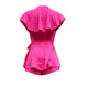 Cutout Back V Neck Ruffled Wrap Flared Romper #V Neck #Ruffled SA-BLL55560-1 Women's Clothes and Jumpsuits & Rompers by Sexy Affordable Clothing