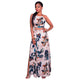 Beige Backless Floral Maxi Two Piece Set #Beige SA-BLL28229 Sexy Clubwear and Skirt Sets by Sexy Affordable Clothing