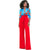 Womens Black Pants With Bow Wide Leg #Red SA-BLL666-3 Women's Clothes and Pants and Shorts by Sexy Affordable Clothing