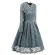 V-neck Lace Evening Dress #Evening Dress #Lace Dress #Blue Grey SA-BLL36126-6 Fashion Dresses and Evening Dress by Sexy Affordable Clothing