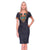 Denim African Print Angelina Dress #Short Sleeve #Zipper #Printed SA-BLL36111-1 Fashion Dresses and Midi Dress by Sexy Affordable Clothing