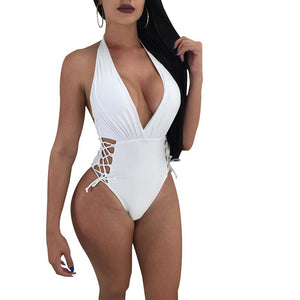 Diy Halter Neck Swimwear #One Piece SA-BLL3175-3 Sexy Lingerie and Teddys by Sexy Affordable Clothing