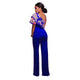 Felicia Blue One Shoulder Ruffle Jumpsuit #Jumpsuit #Blue SA-BLL55352-1 Women's Clothes and Jumpsuits & Rompers by Sexy Affordable Clothing