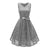 V-Neck Lace Sleeveless A-Line Evening Dress #Lace #Grey #Sleeveless #V-Neck #A-Line SA-BLL36136-3 Fashion Dresses and Midi Dress by Sexy Affordable Clothing