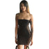 Bandages Double-Strap Lace-Up Slim Dress #Black #Bandages #Slim
