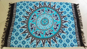 Enjoy Blue SunFlower Beach Towel Blanket  SA-BLL38375 Sexy Swimwear and Beach Towel by Sexy Affordable Clothing