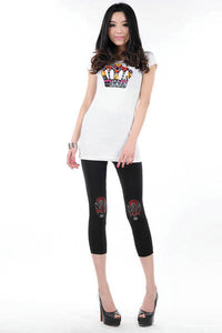 Chinese Opera Black Short Legging  SA-BLL371 Leg Wear and Stockings and Thin Leggings by Sexy Affordable Clothing
