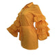 Golden T-shirt Dress w/ Lantern Sleeves #Lantern Sleeves SA-BLL2592 Fashion Dresses and Mini Dresses by Sexy Affordable Clothing